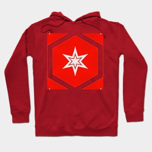 Bright Red Kaleidoscope Pattern (Seamless) 2 Hoodie